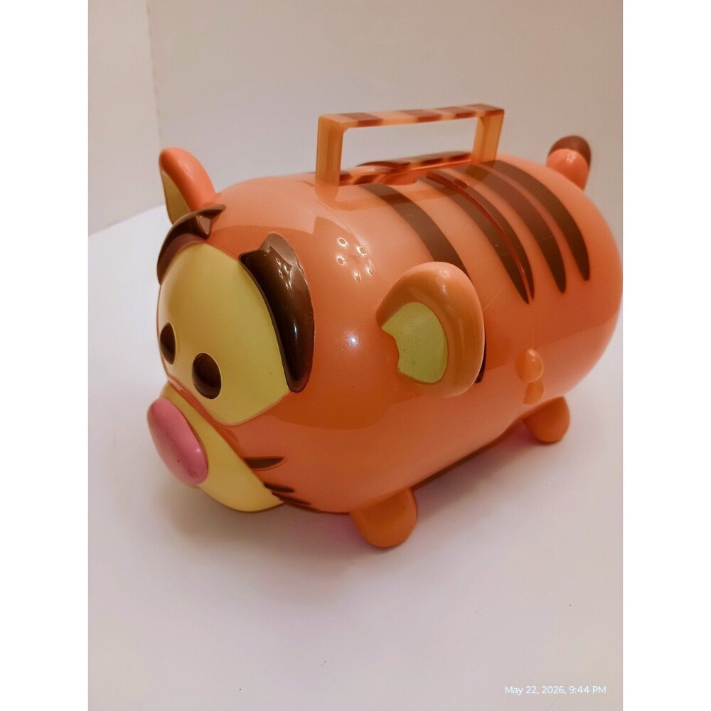Jakks TIGGER Storage Case Carry Handle Compartments Winnie the Pooh 2236WT01